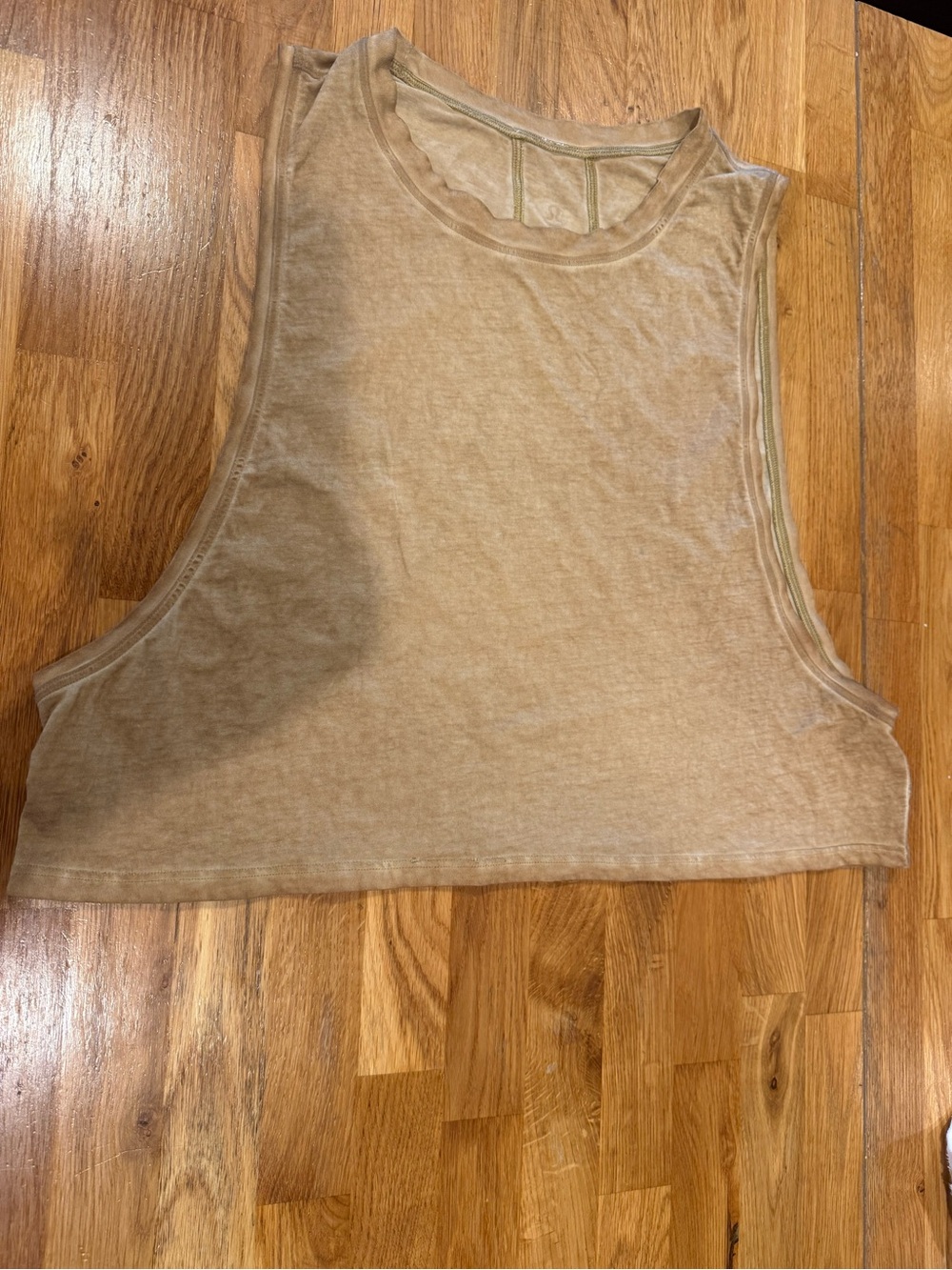 lululemon athletica mustard Cropped Tank